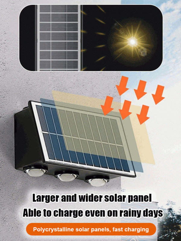 SunGlow™ - Solarbetriebene Wandleuchte Schn?ppchen – Bild 5