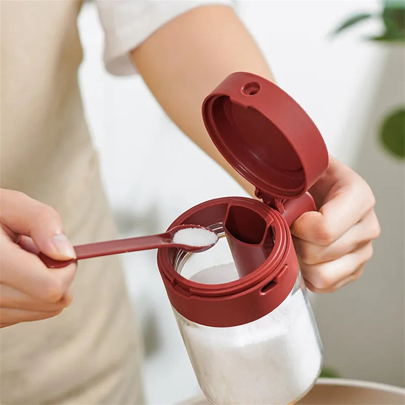 SpicePro™ – 2-in-1-Gewürzgläser Aus Glas Mit Löffel Online-Verkauf