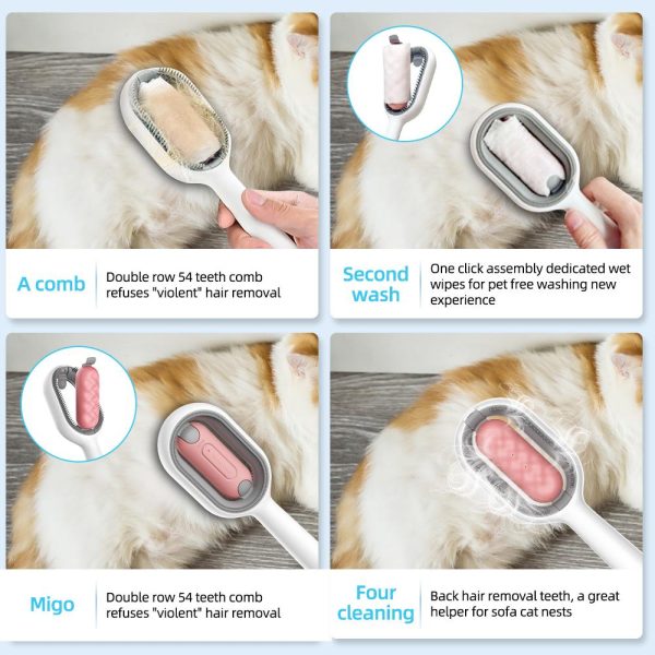All-in-One Fellpflegebürste | Reduziert Haarausfall | Mit Wassertank & Handtuch | Für Unterwegs & Zuhause | Groomzy™ Online-Verkauf – Bild 3