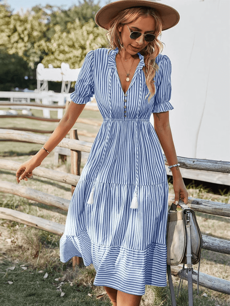 50% RABATT | Ganni™ | Sexy und bequemes Sommerkleid Jetzt online