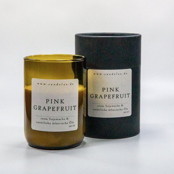Pink Grapefruit Duftkerze von Candelae - Handgefertigt mit natürlichen Zutaten Online-Verkauf – Bild 2