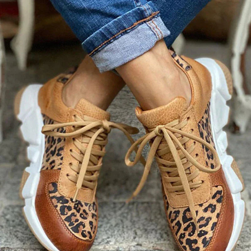 Lenora™ – Vulkanisierte Leopardenschuhe mit dicker Sohle Angebot