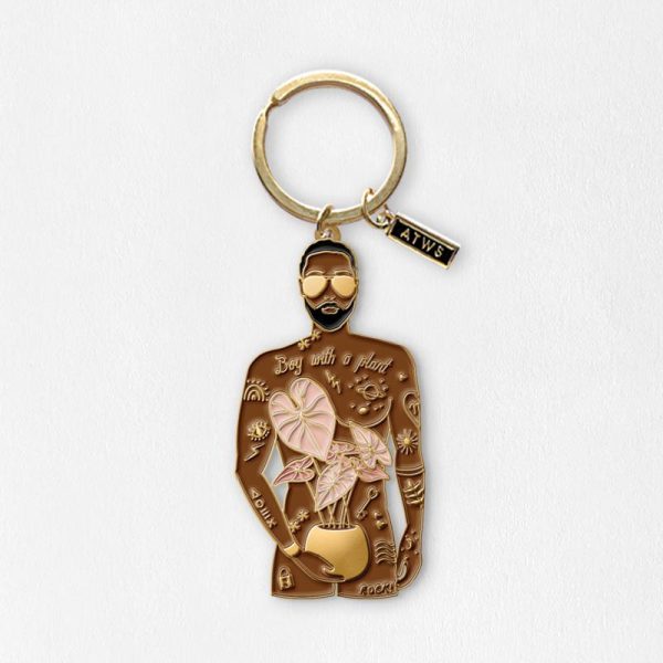 Keychain  Boy with a plant  Angebot