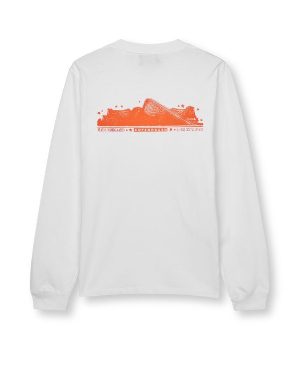 Open-End Frode Play Tee LS, White Online – Bild 3