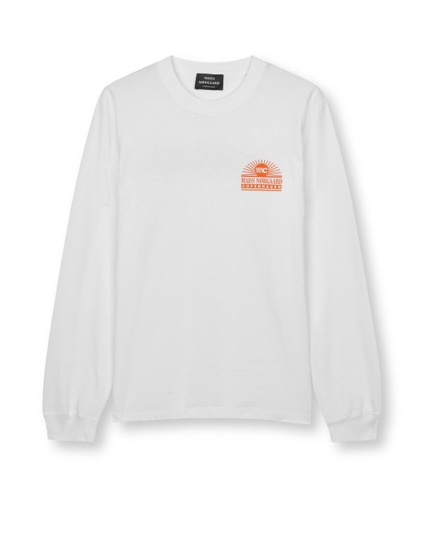 Open-End Frode Play Tee LS, White Online – Bild 2