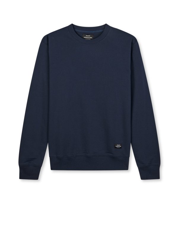 Light Terry Asker Sweat, Parisian Night Verkauf – Bild 2