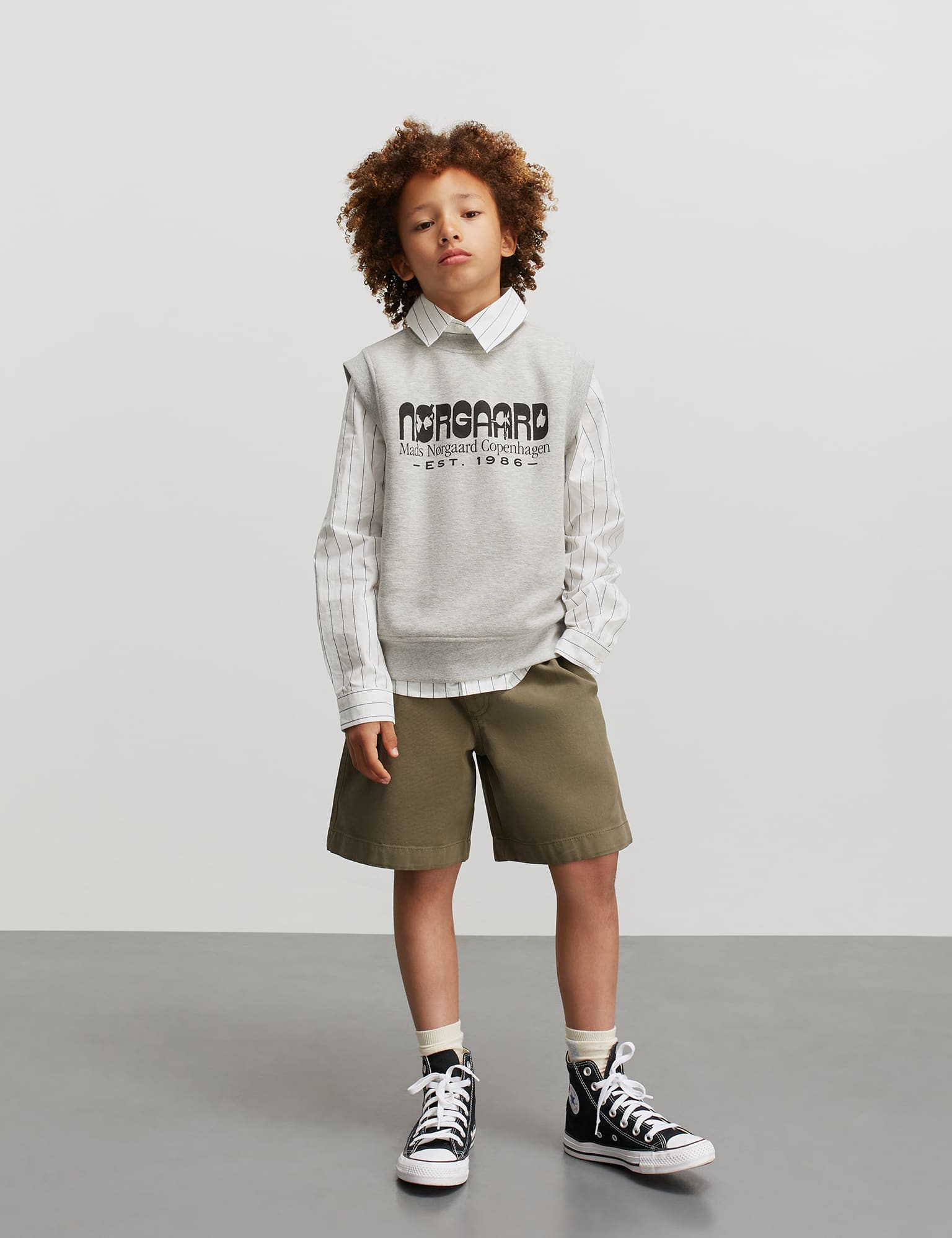 Mix Sweat Soler Vest, Light Grey Melange Im Angebot
