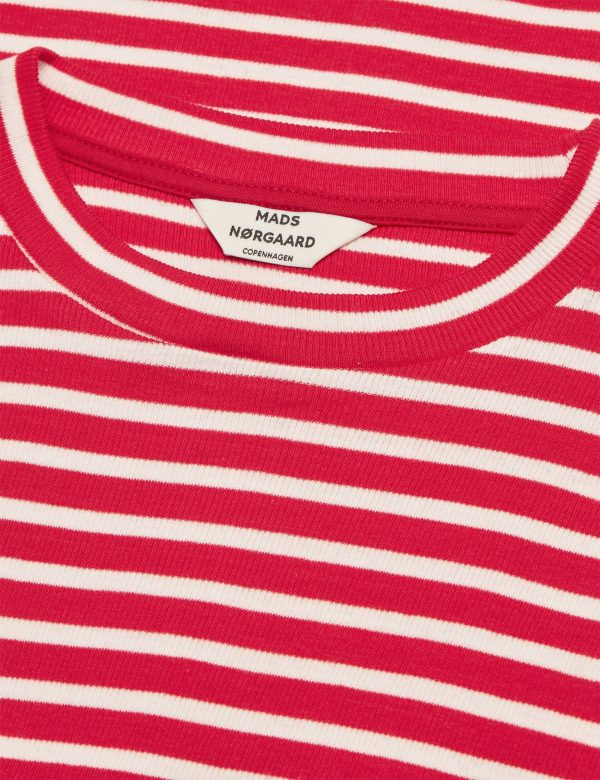 2x2 Cotton Stripe Tuba Tee LS, High Risk Red White Alyssum Verkauf – Bild 3