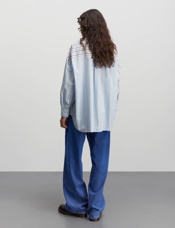 Yarpo Nelly Shirt Block, Pinstripe Mix Verkauf – Bild 4